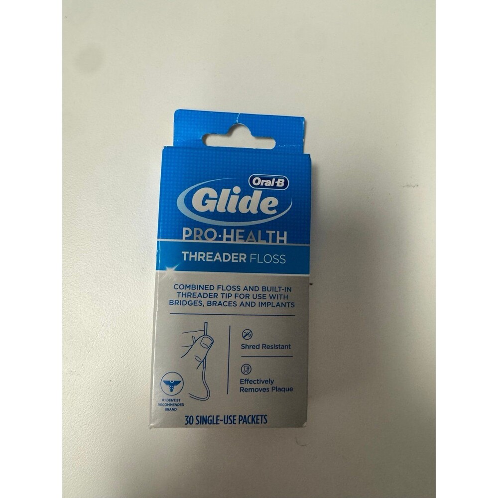 Oral-B Glide Pro-Health Threader Floss 30 Count Dental Floss Original New